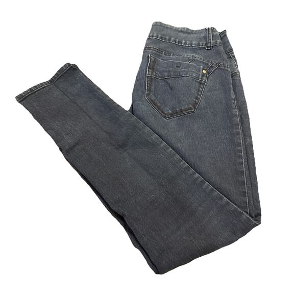 Alloy Apparel Women's Straight Skinny Stretch Denim Blue Dark Wash Size W30 - Picture 13 of 15